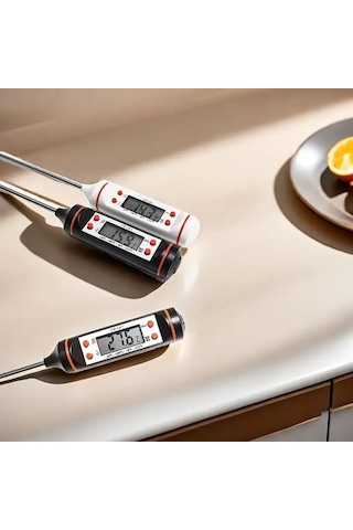 Dijital Gıda Termometresi Süt,et,yoğurt Mayalama,mama Derecesi Ölçer Gıda Termometresi Çok Renkli