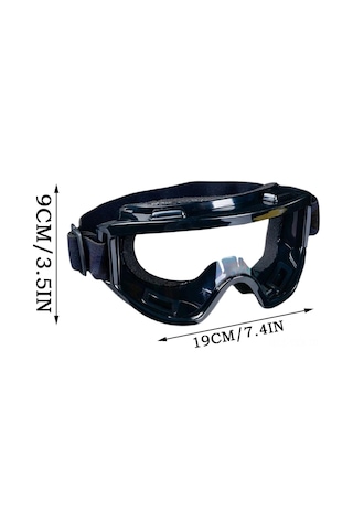 Yaozixa Endüstriyel Çalışma Göz Koruyucu: Toz Ve Çiziklere Dayanıklı, Cam Kullananlar İçin Uygun, Açık Görüş Sağlar - İnşaat, Laboratuvar Ve Dış Mekan İşleri Siyah
