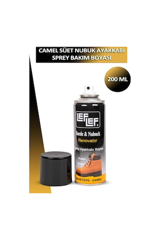 Bağcık + Nuri Leflef Süet Nubuk Ayakkabı Sprey Bakım Boyası 200 Ml Set 001