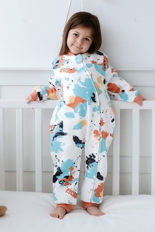 Lilabio Kız Erkek Çocuk %100 Pamuk 1.5 Tog Desenli Uyku Tulumu Çok Renkli