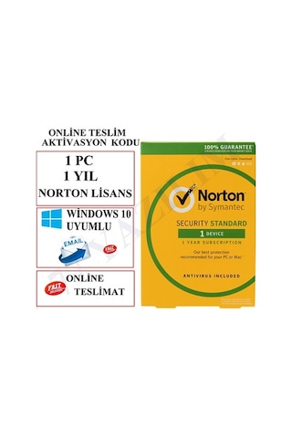 Norton Internet Security 1 Yıl 1 Pc