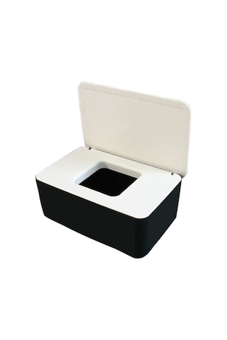 Springsun Taşınabilir Maske Saklama Kutusu - Kapaklı, Toz Geçirmez, Çok Amaçlı 18.5x12.2x7cm Siyah