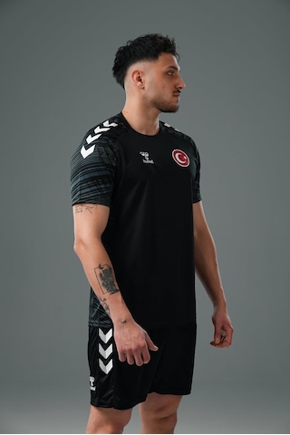 Hummel Milli Takım Line Antrenman Tişört Siyah