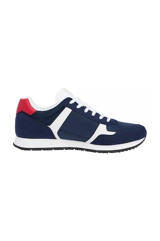 Tommy Hilfiger Erkek Süet Ve File Detaylı Runner Sneaker - Lacivert Dark Night Navy