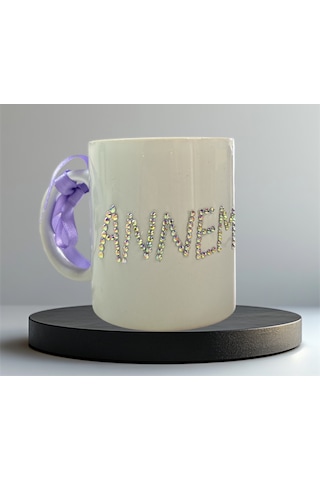 Anneler Günü Hediyesi 'annem' Yazılı Kupa Bardak Ve Kokulu Mum