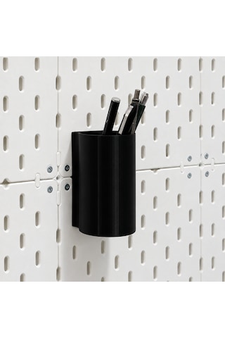 Pegboard Duvar Düzenleyici Organizer Seti Kalemlik, Çok Amaçlı Kutu, Mini Raf Ve Askılık Modüllü Modüler Duvar Organizasyon Sistemi Siyah