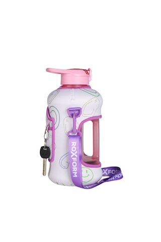 Roxform Suluk Matara 2200 Ml, Premium Pp Malzeme, Sağlıklı Bpa & Bps İçermez, Kılıflı, Çift Kapaklı, Koku Yapmaz, Sızdırmaz Ve Dayanıklı,gülen Yüz Cep Kılıf, Pembe Pembe, Gülen Yüz Kılıf