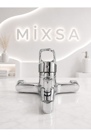 Lüx Premium Krom Robot Duş Seti Banyo-lavabo Bataryası 3'lü Set Avantajlı Modern Tasarımlı Premium Set