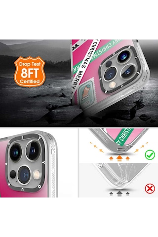 Youngkit Apple Uyumlu iPhone 13 Pro Kılıf Baskılı Desenli YoungKit Holiday Serisi Kapak ZORE-220109