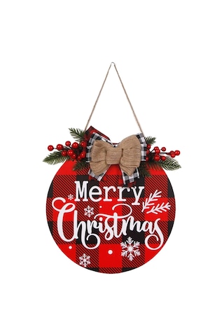 Suntek Halat Ile Noel Kapı Askı Pencere Partisi Yard Kırmızı