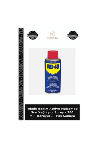 Teknik Bakım Atölye Malzemesi Sıvı Yağlayıcı Sprey - 200 Ml - Koruyucu - Pas Sökücü