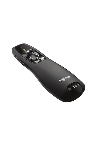 R400 Presenter, Usb Alıcı Üzerinden Kablosuz 2,4 Ghz Bağlantı, 15 M Menzil, Kırmızı Lazer İşaretleyici, Sezgis