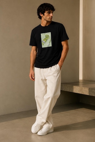 Alexandergardı Baskılı T-shirt Siyah