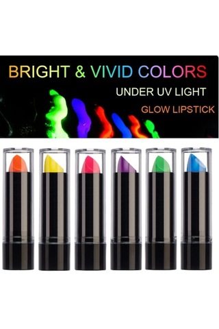 Karanlıkta Parlayan Neon Ruj Seti