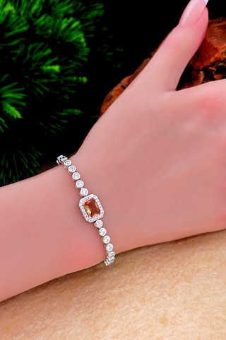 Silvera Telkari Rengi Değişen Zultanit Taşlı Gümüş Bileklik Su Yolu Bileklik 925 Ayar St369 Gümüş