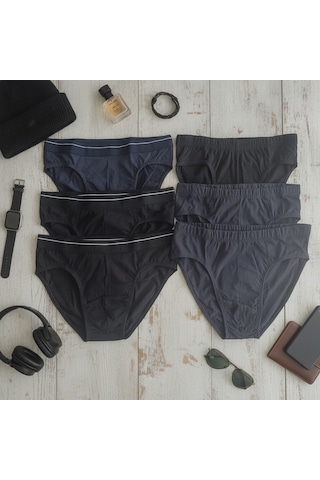 Bonbon Erkek Genç Çocuk 6'lı Paket Slip Bb2748 Karısık