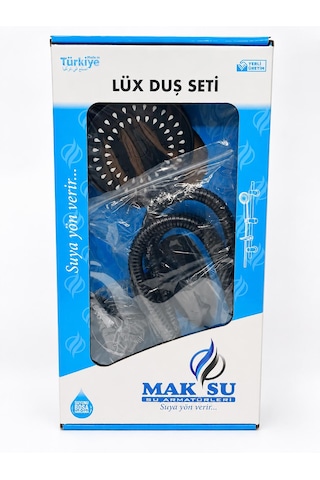Mafsallı Duş Seti Siyah Mat - Siyah