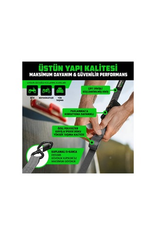 Otomatik Gergi Kayışı 2,5 Cmx 3 M 4'lü Set