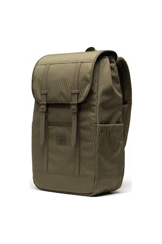 Herschel Retreat Su İtici Kumaş 16" Laptop Uyumlu Mıknatıslı Kapama Sırt Çantası, 23 L-23951 Elmas Dokulu Haki