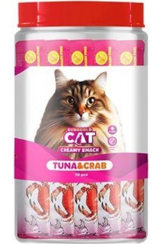 Eurogold Cat Ton Balıklı Yengeçli Kedi Ödül Maması 30 x 15 G
