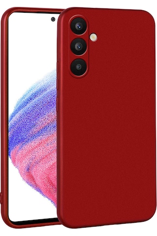 Zore Galaxy Uyumlu A34 Kılıf Premier Silikon Kapak - Kırmızı Kirmizi