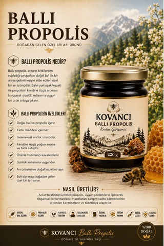 Ballı Propolis 220g-doğal,katkısız