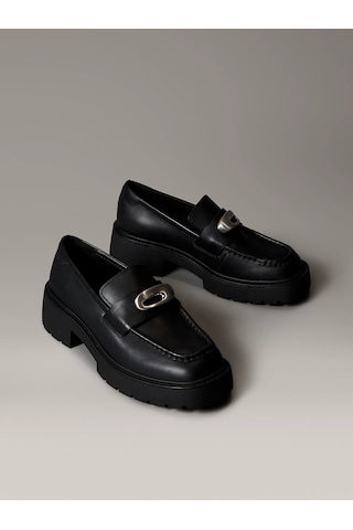 Calvin Klein Kadın Loafer Ayakkabı Yw0yw01912beh Siyah