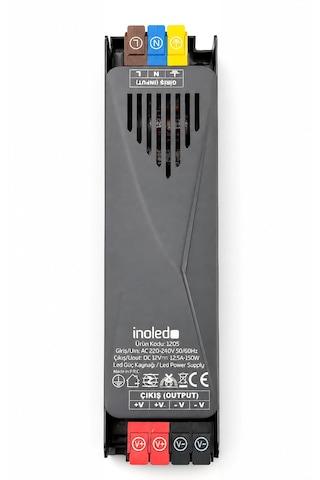 İnoled 1205 12,5a 150w 12v Led Güç Kaynağı Kısa Devre Korumalı Adaptör Şerit Led Trafo 220v Ac 12v Dc Dönüştürücü Yüksek Verimli, Güvenli, Uzun Ömürlü Led Trafo 12,5 A