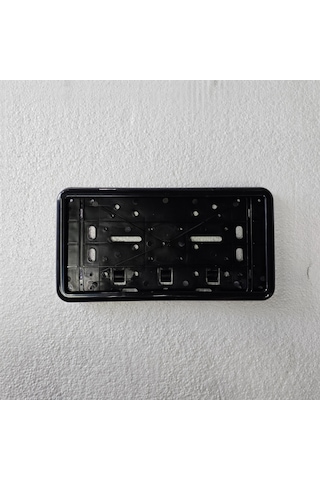 Kare Plakalık Otomobil Uyumlu Parlak Siyah Plastik 32x17cm