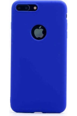 Apple Uyumlu iPhone 8 Plus Kılıf Zore Premier Silikon Kapak Saks Mavi