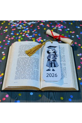 2026-mezuniyet-kız-kitap Ayracı 10 Lu