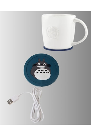 Usb Güçlü Isıtıcı Bardak Matı 45-60 Sıcaklık Koruma Silikon Yapı Çok Renkli