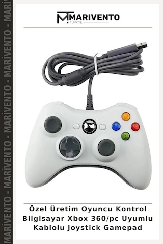 Özel Üretim Oyuncu Kontrol Bilgisayar Xbox 360/pc Uyumlu Kablolu Joystick Gamepad