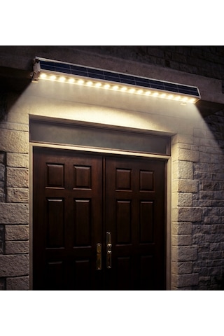 Solar Güneş Enerjili , Uzaktan Kumandalı Wallwasher Led Işık 100cm Günışığı - Sensörlü Kumandalı Size-24 Led