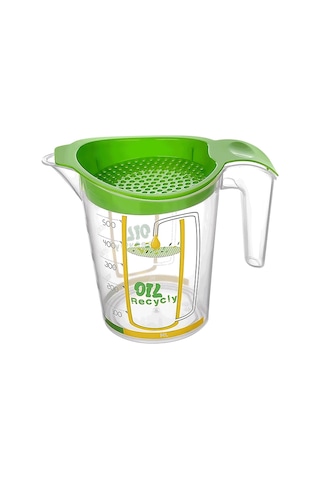 Kızartma Yağı Süzgeci - Sıvı Yağ Süzgeci 500ml Sarı