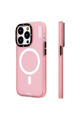 Apple Uyumlu iPhone 14 Pro Max Kılıf Magsafe Şarj Özellikli Youngkit Colored Sand Serisi Kapak
