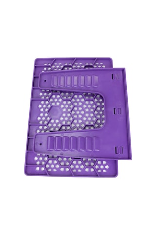 Plastik Rahle - Pratik Rahle - Masa Üstü Rahlesi - Kitap Okuma Standı - Mor Renk