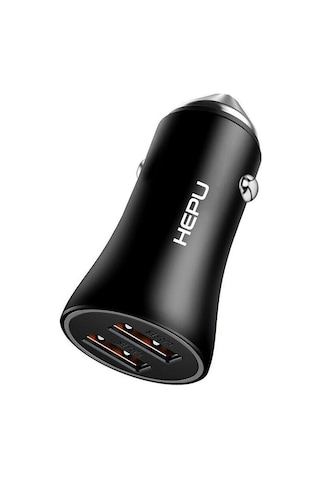 Hepu Hp-779 Araç Çakmaklık Şarjı 18 Watt Çift Çıkış
