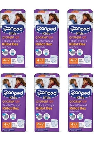 Canped Çocuklar için Emici Külot 4-7 yaş - 54 Adet