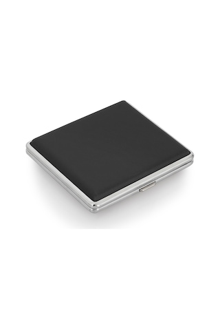 Zekupp Siyah Deri Metal Sigara Tabakası