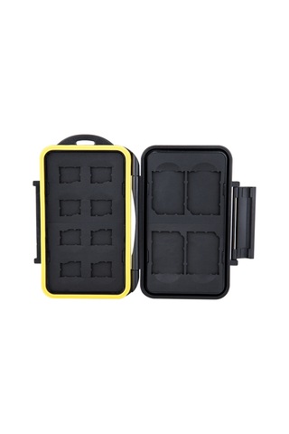 JJC MC-SDMSD12 4 Adet SD Ve 8 Adet Micro SD Hafıza Kartları İçin Muhafaza Kabı