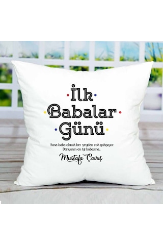 İlk Babalar Günü Si Mesajlı Yastık