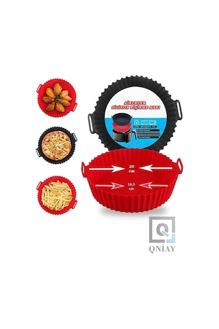 Airfryer Silikon Pişirme Kabı Hava Fritözü Kalıbı Airfryer Airfryer Airfryer Pişirme Kağıdı Silikonu Diğer