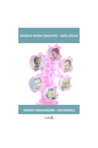 Dönen Müzikli Resim Çerçevesi Eşsiz Tasarım Dekoratif Hediye