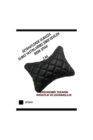 Renault Süper 5 Uyumlu Oto,araba Boyun Yastığı Siyah Siyah