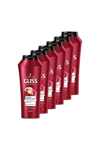 Schwarzkopf Gliss Color Perfector Renk Koruyucu Şampuan 6 x 500 ML