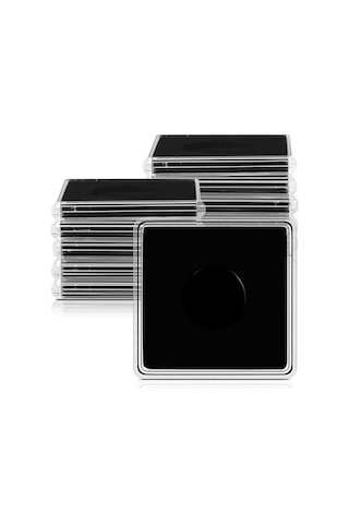 Anjiexun 20 Adet Gümüş Dolar Madeni Para Tutucu, 2 X 2 Yarım Dolar Madeni Para Tutucu, 18,5 Mm Diğer