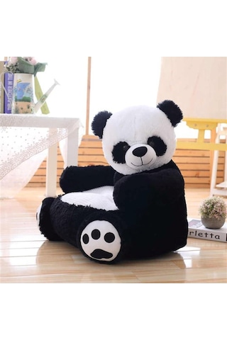 Ayıcık Peluş Bebek Çocuk Koltuğu %100 Yerli Gri Ayıcık Peluş Bebek Çocuk Koltuğu %100 Yerli Gri