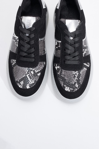 Luvishoes Luvi Shoes Montero Siyah Desenli Kadın Spor Ayakkabı Siyah