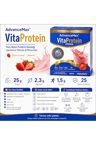 Advancemax Lipozomal VitaProtein 15 Saşe